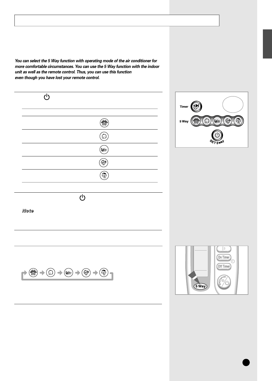 5 way function | Samsung AS24B1 User Manual | Page 9 / 24