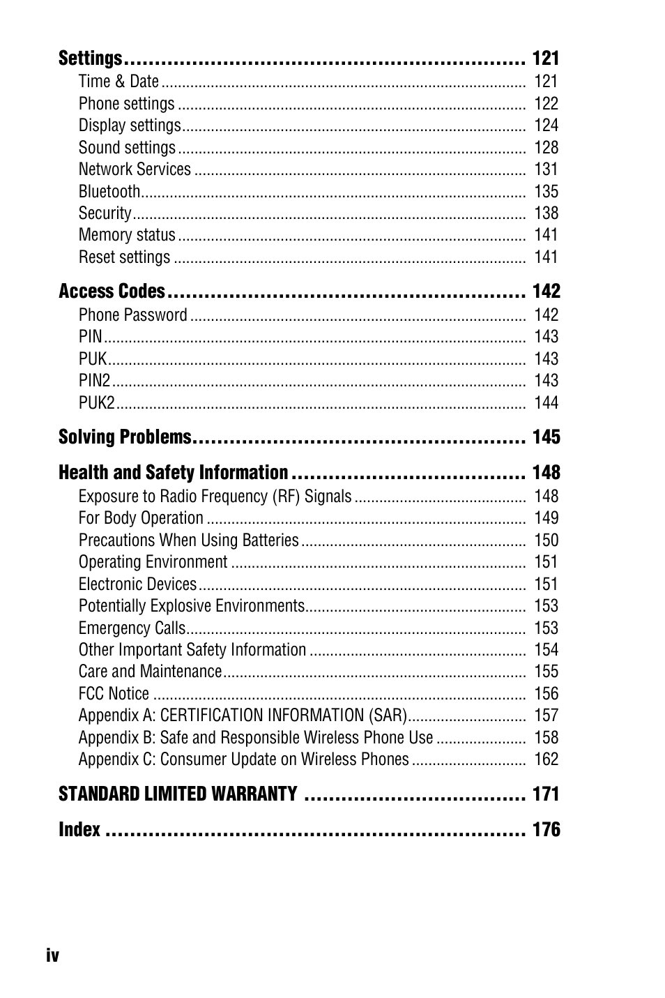 Samsung SGH-D606 User Manual | Page 6 / 185