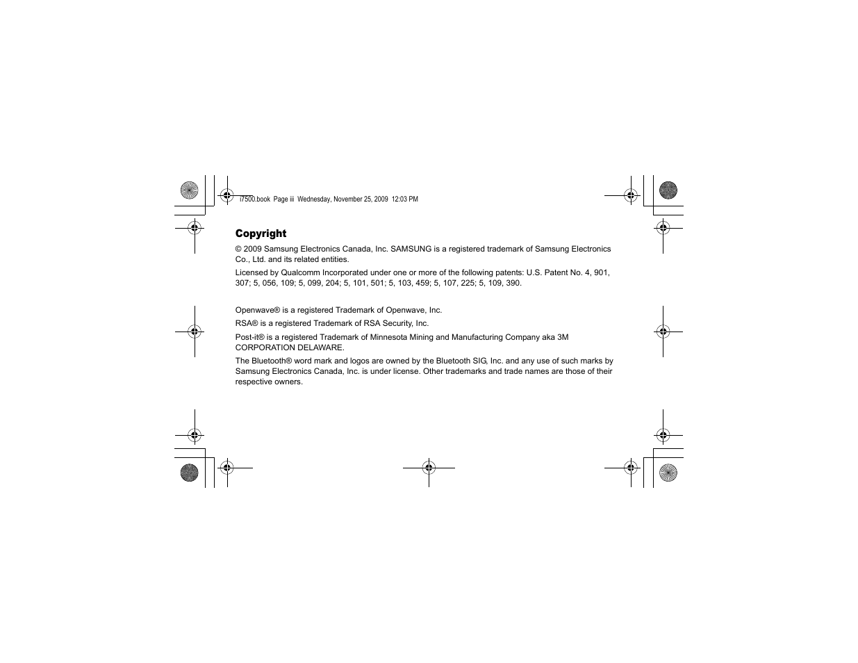 Samsung 11252009_D5 User Manual | Page 3 / 94