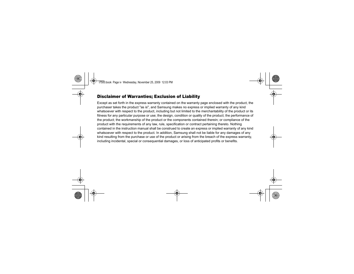 Samsung 11252009_D5 User Manual | Page 4 / 94