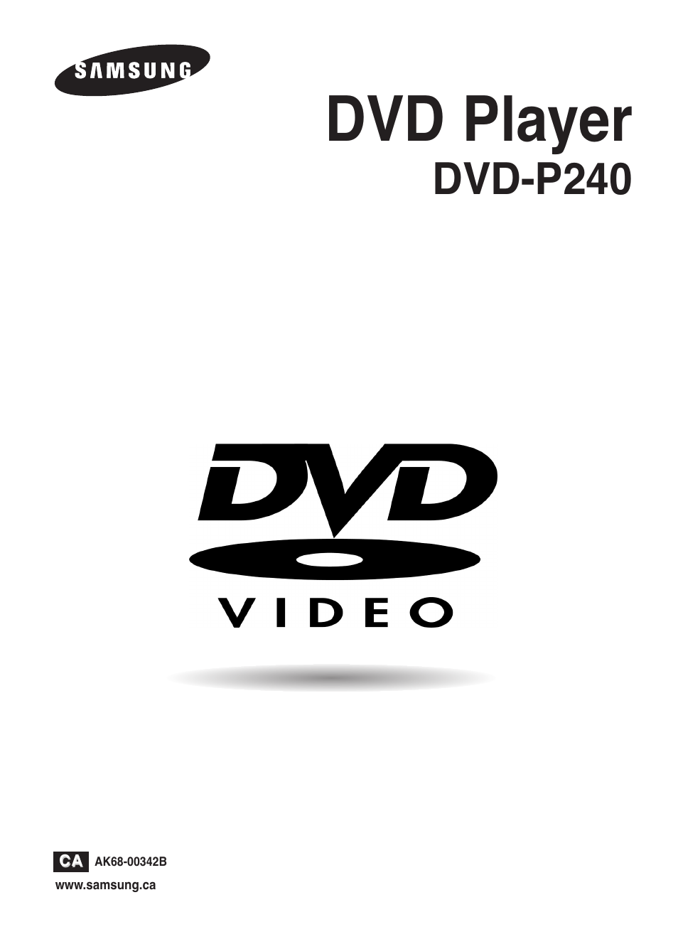 Samsung DVD-P240 User Manual | 25 pages