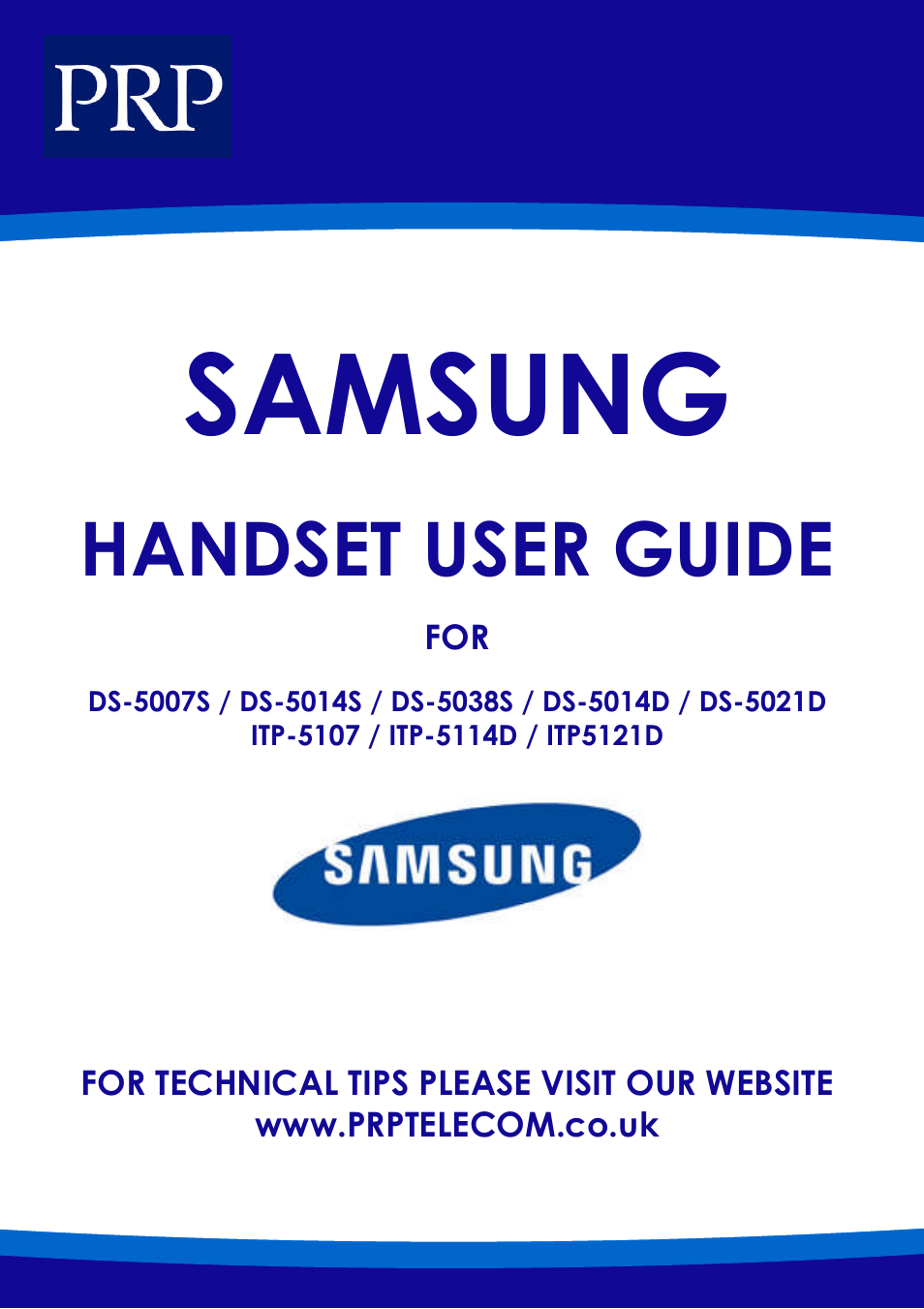 Samsung ITP-5121D User Manual | 20 pages