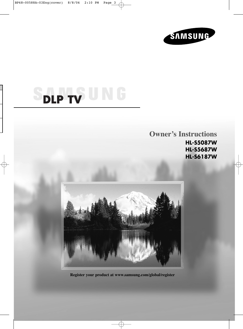 Samsung HL-S5087W User Manual | 132 pages