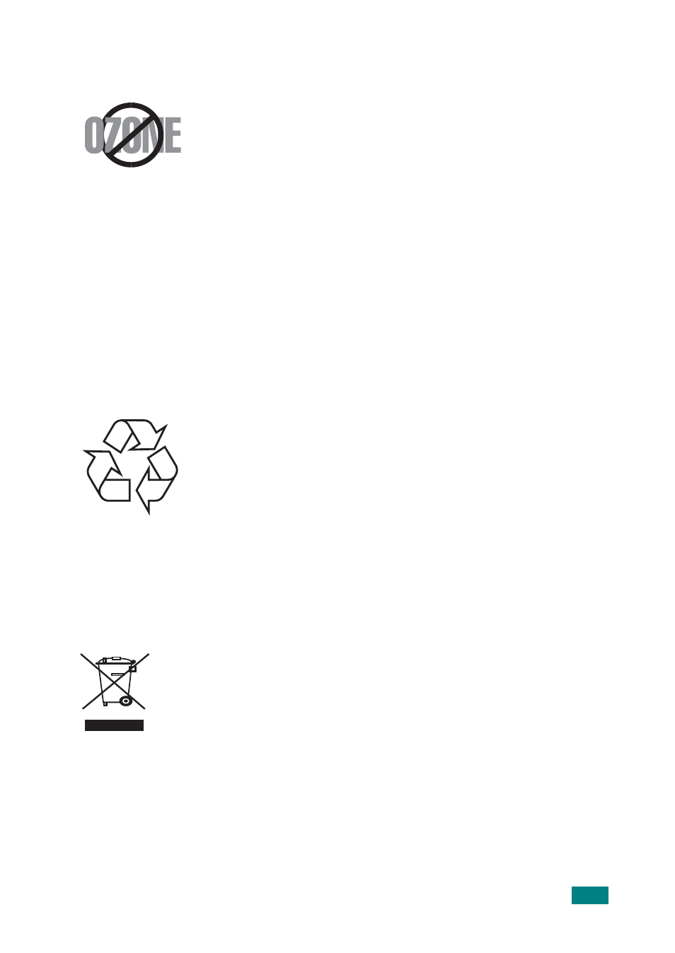 Ozone safety, Power saver, Recycling | Samsung ML-2010 Series User Manual | Page 10 / 118