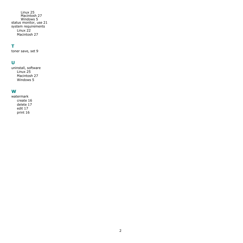 Samsung ML-2010 Series User Manual | Page 117 / 118