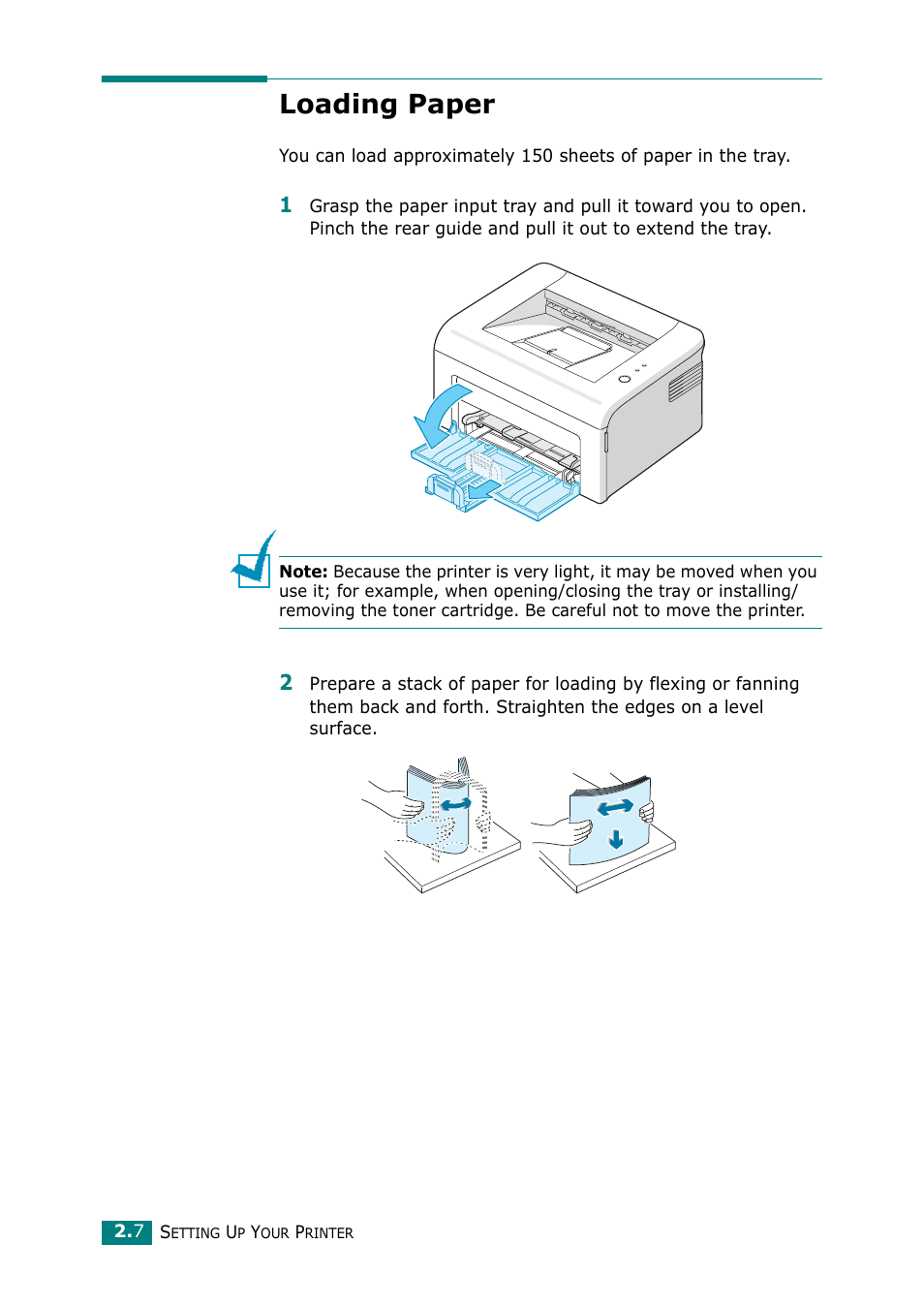 Loading paper | Samsung ML-2010 Series User Manual | Page 27 / 118