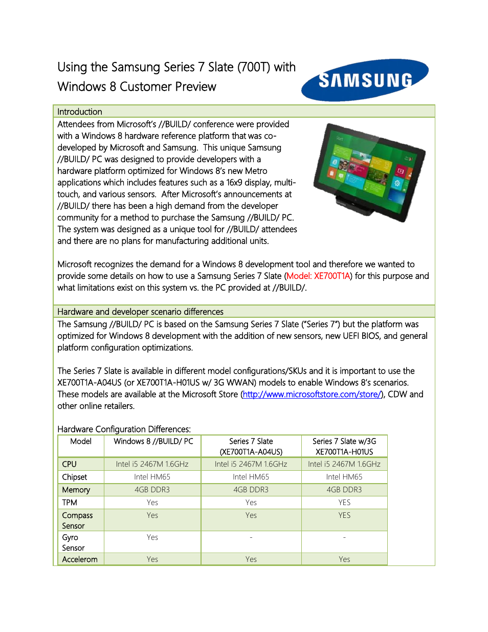 Samsung 700T User Manual | 7 pages