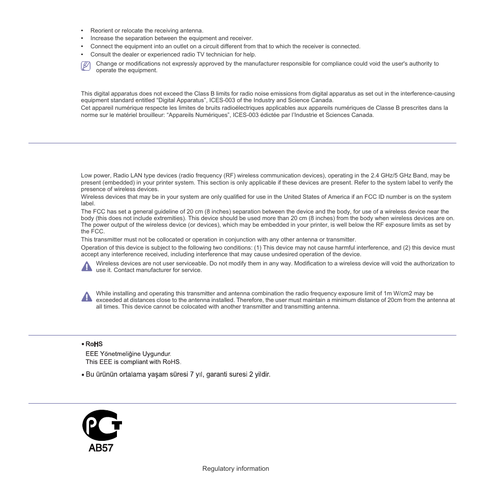 United states of america, Turkey only russia only | Samsung CLP-320 User Manual | Page 13 / 103