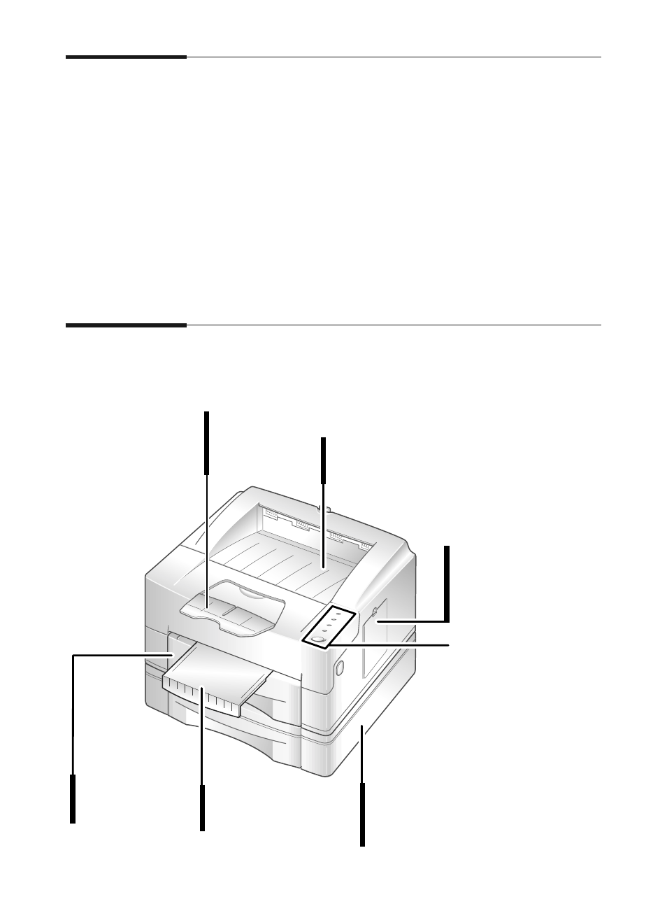 Unpacking the printer, Control locations and functions | Samsung 6050 User Manual | Page 10 / 83