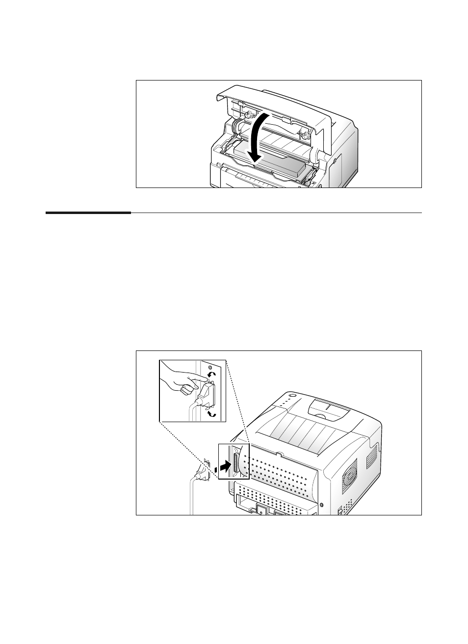 Connecting your printer to the computer | Samsung 6050 User Manual | Page 19 / 83