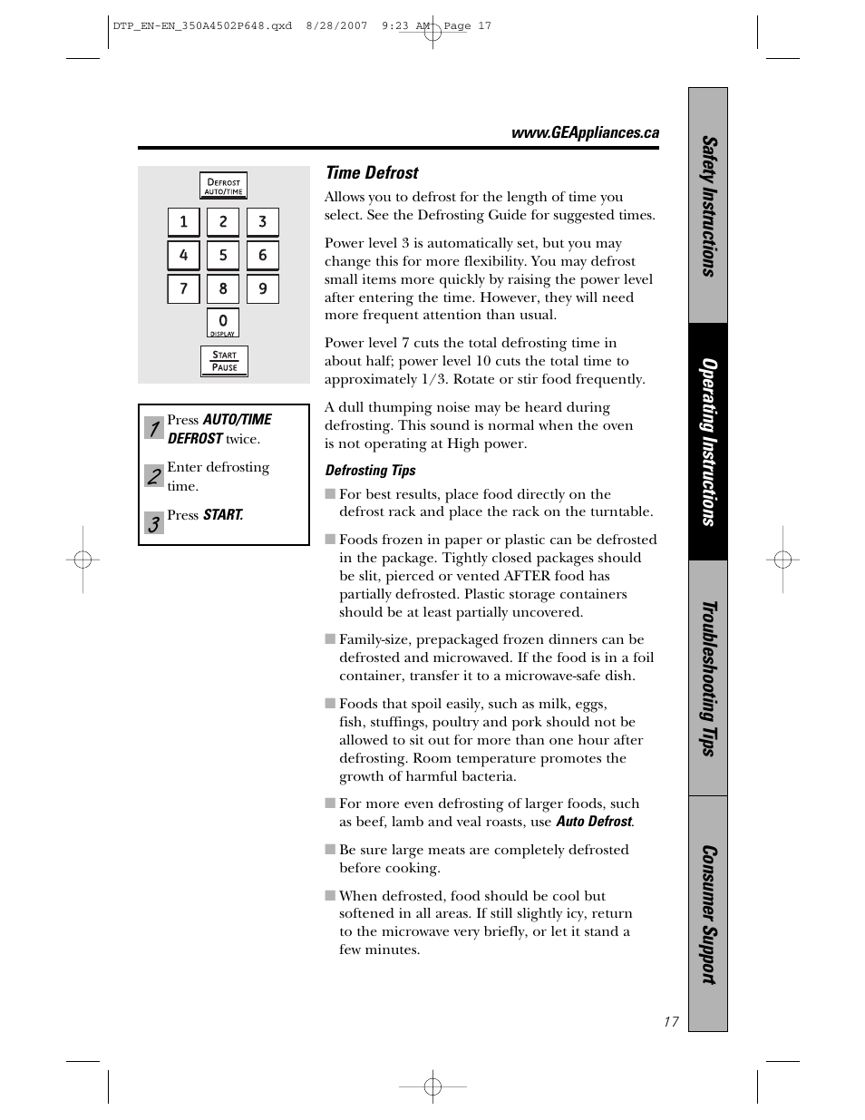 Samsung Spacemaker PVM1870 User Manual | Page 17 / 44