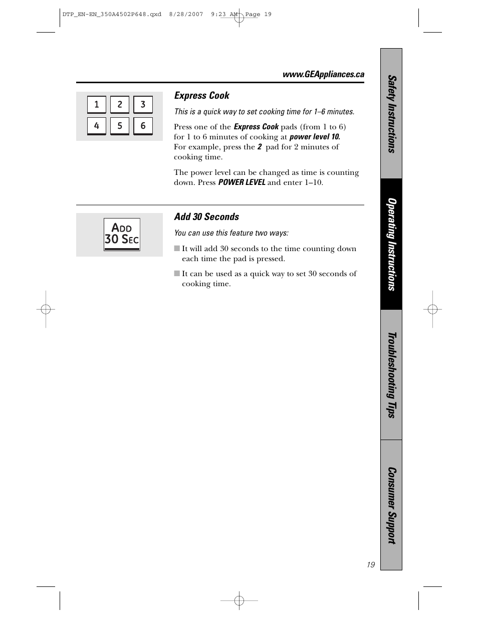 Samsung Spacemaker PVM1870 User Manual | Page 19 / 44