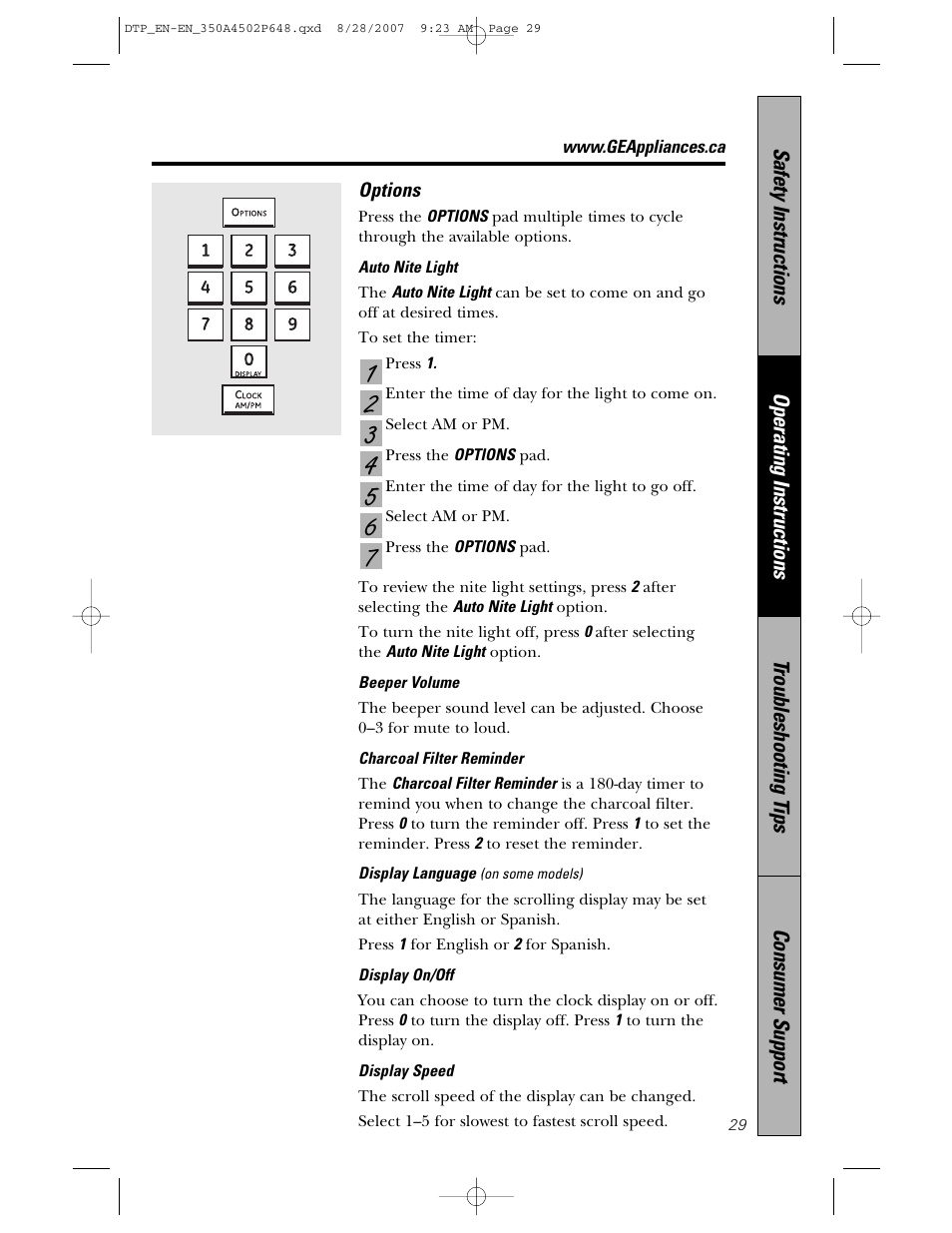 Samsung Spacemaker PVM1870 User Manual | Page 29 / 44