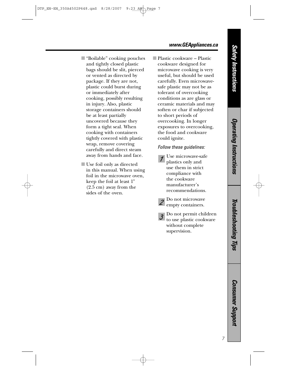 Samsung Spacemaker PVM1870 User Manual | Page 7 / 44