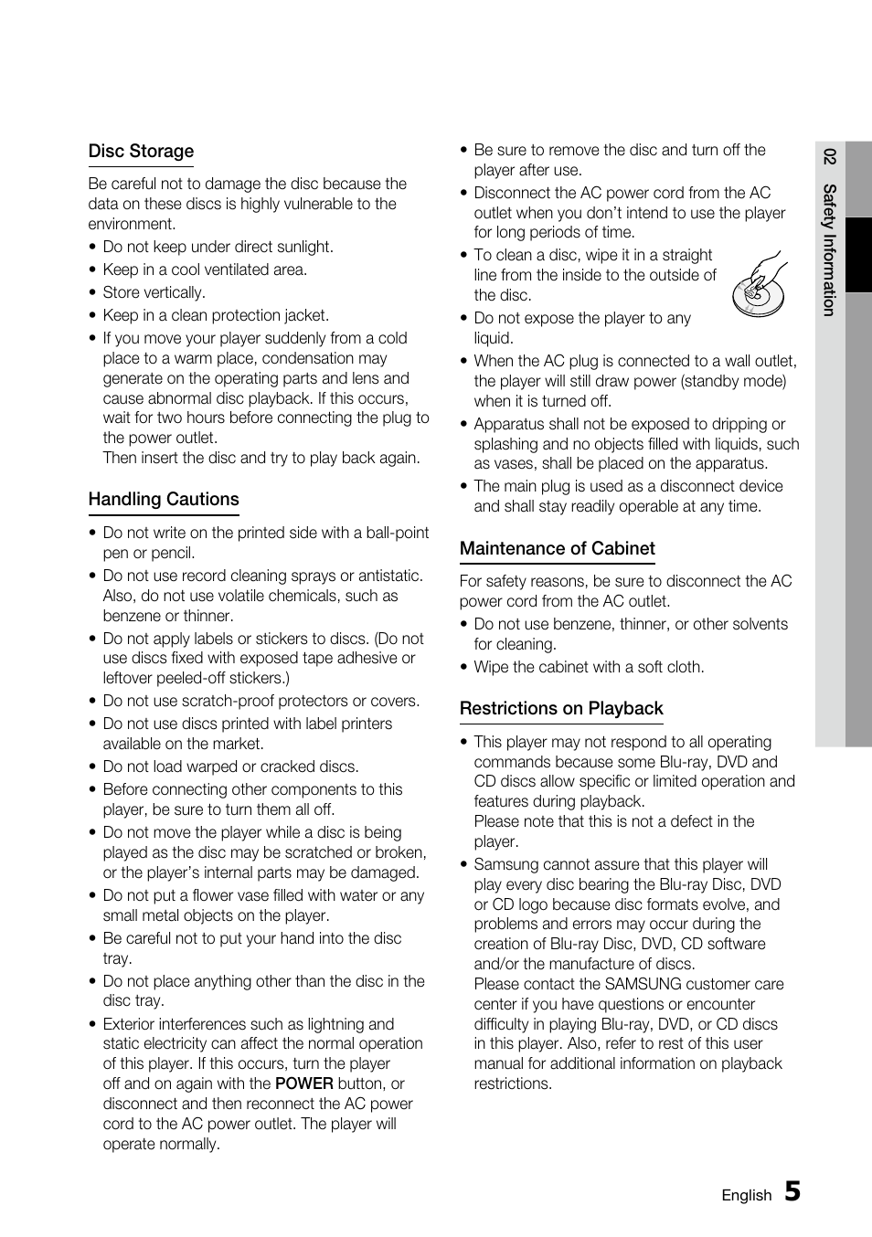 Samsung BD-C5500 User Manual | Page 5 / 67
