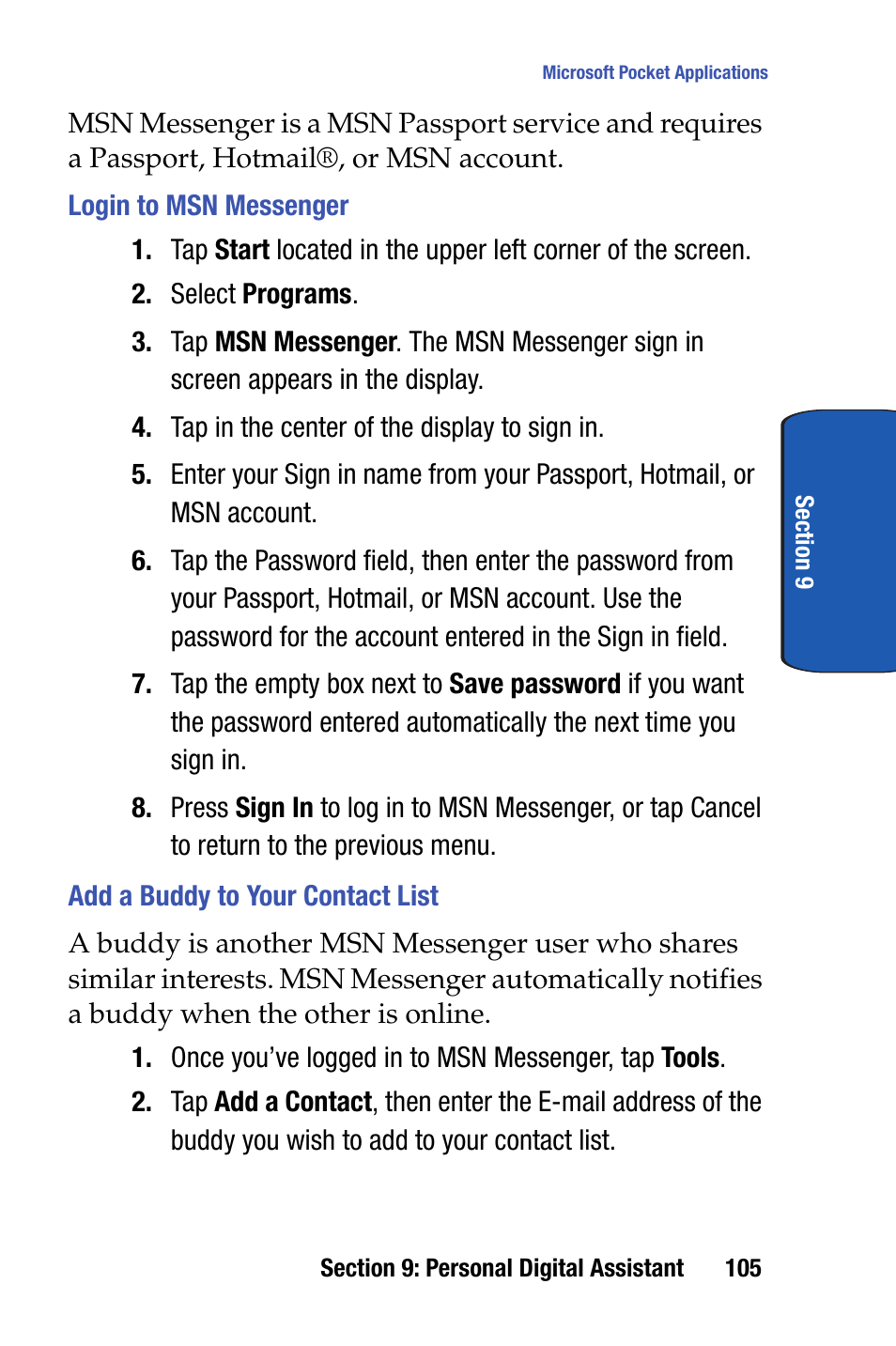 Samsung SCH-i730 User Manual | Page 105 / 220