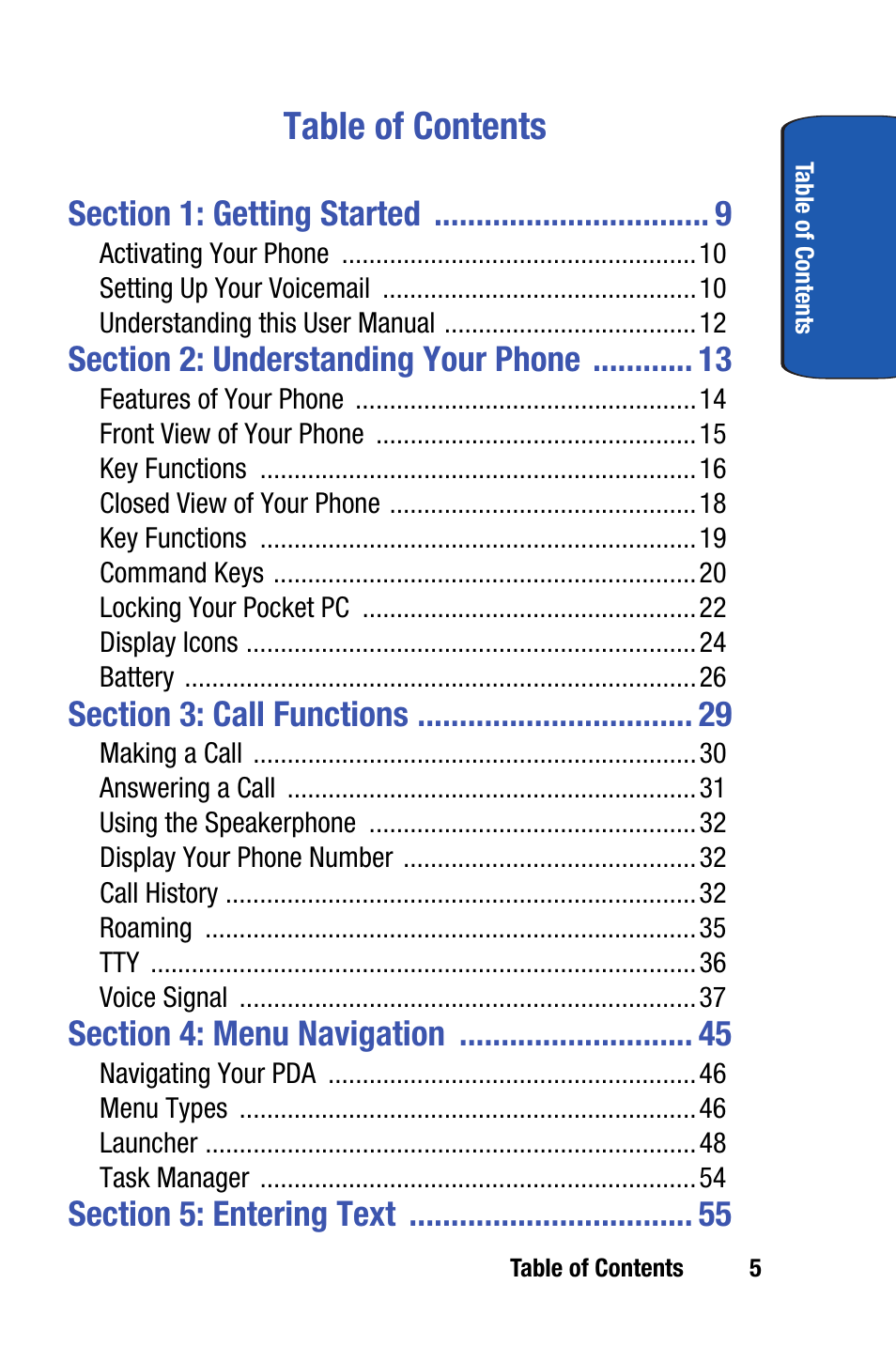 Samsung SCH-i730 User Manual | Page 5 / 220