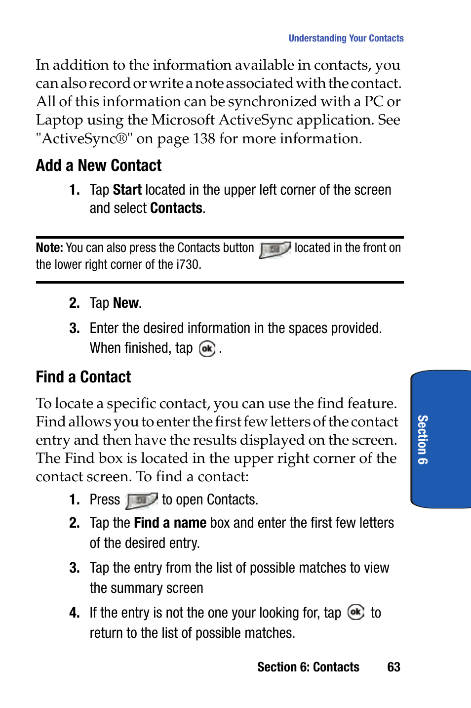 Samsung SCH-i730 User Manual | Page 63 / 220