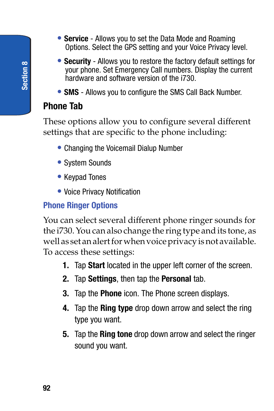 Samsung SCH-i730 User Manual | Page 92 / 220