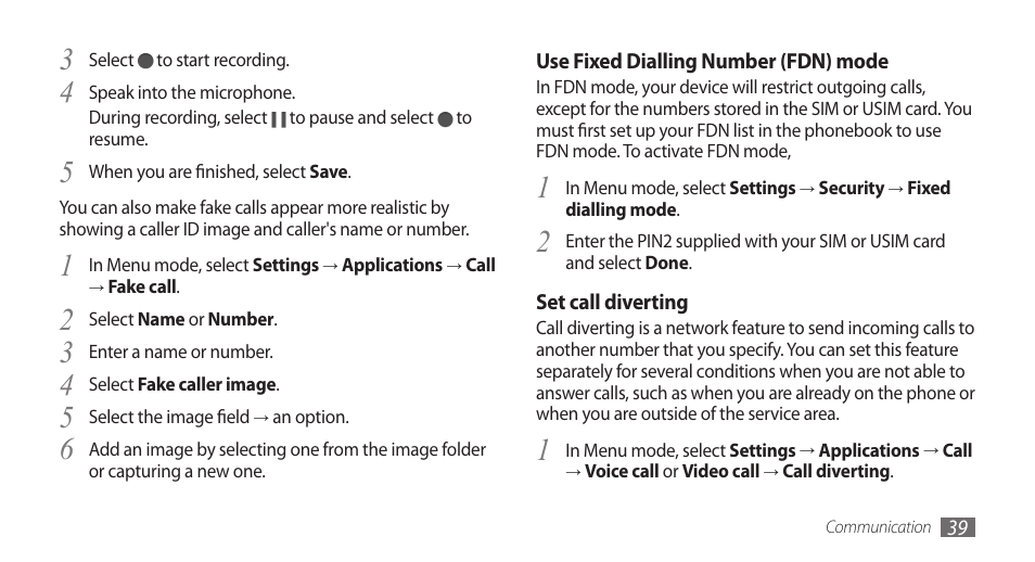 Samsung Wave GT-S8500T User Manual | Page 40 / 138