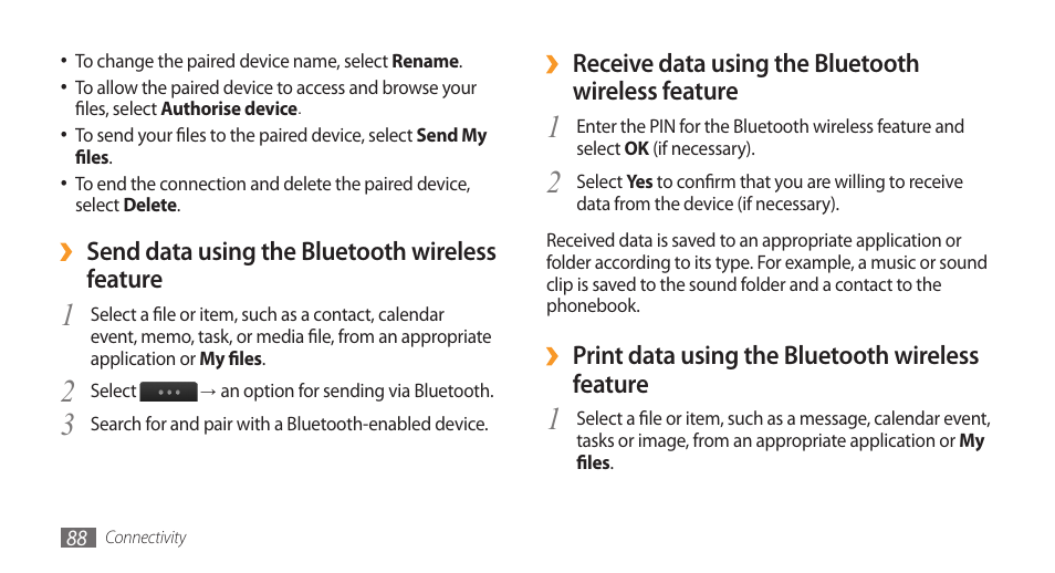 Samsung Wave GT-S8500T User Manual | Page 89 / 138