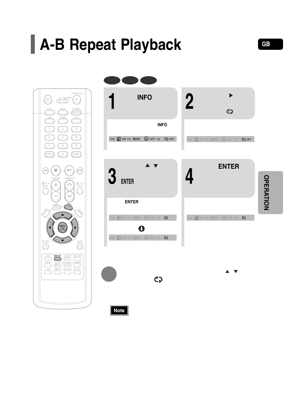 A-b repeat playback | Samsung HT-P30 User Manual | Page 29 / 68