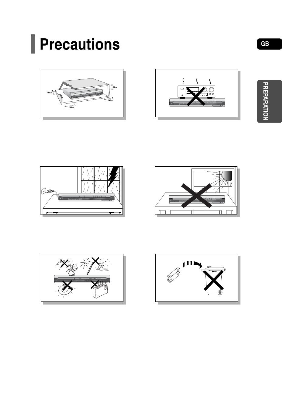 Precautions, 2precautions | Samsung HT-P30 User Manual | Page 3 / 68