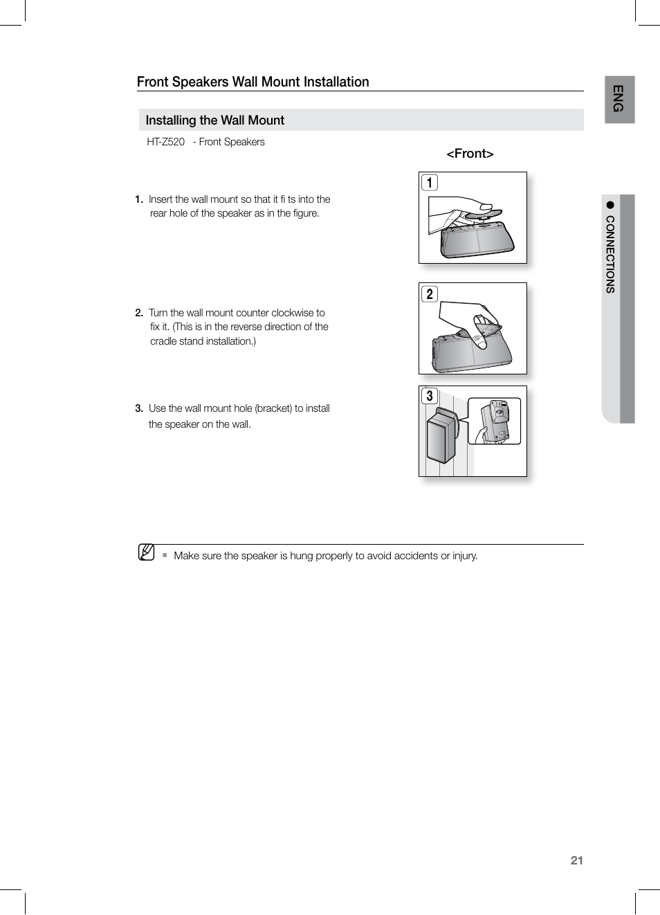 Samsung HT-TZ525 User Manual | Page 21 / 78