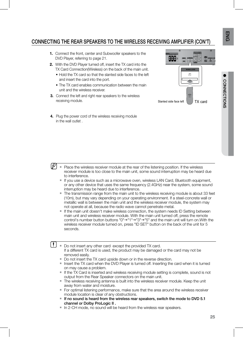 Samsung HT-TZ525 User Manual | Page 25 / 78