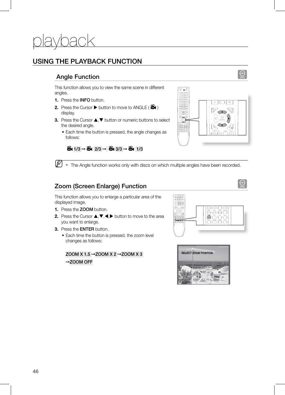 Playback, Using the playback function | Samsung HT-TZ525 User Manual | Page 46 / 78