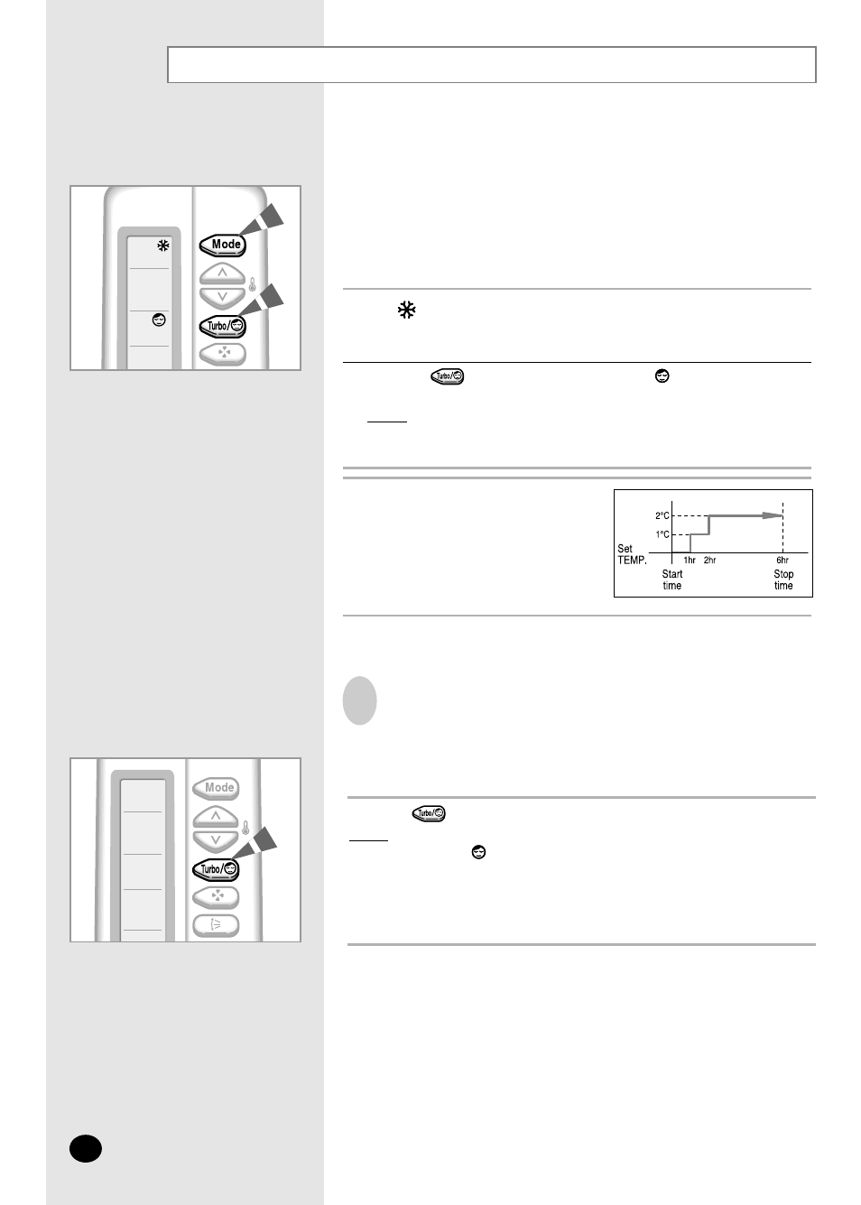 Setting the sleep timer | Samsung AM14B1(B2)E07 User Manual | Page 18 / 24