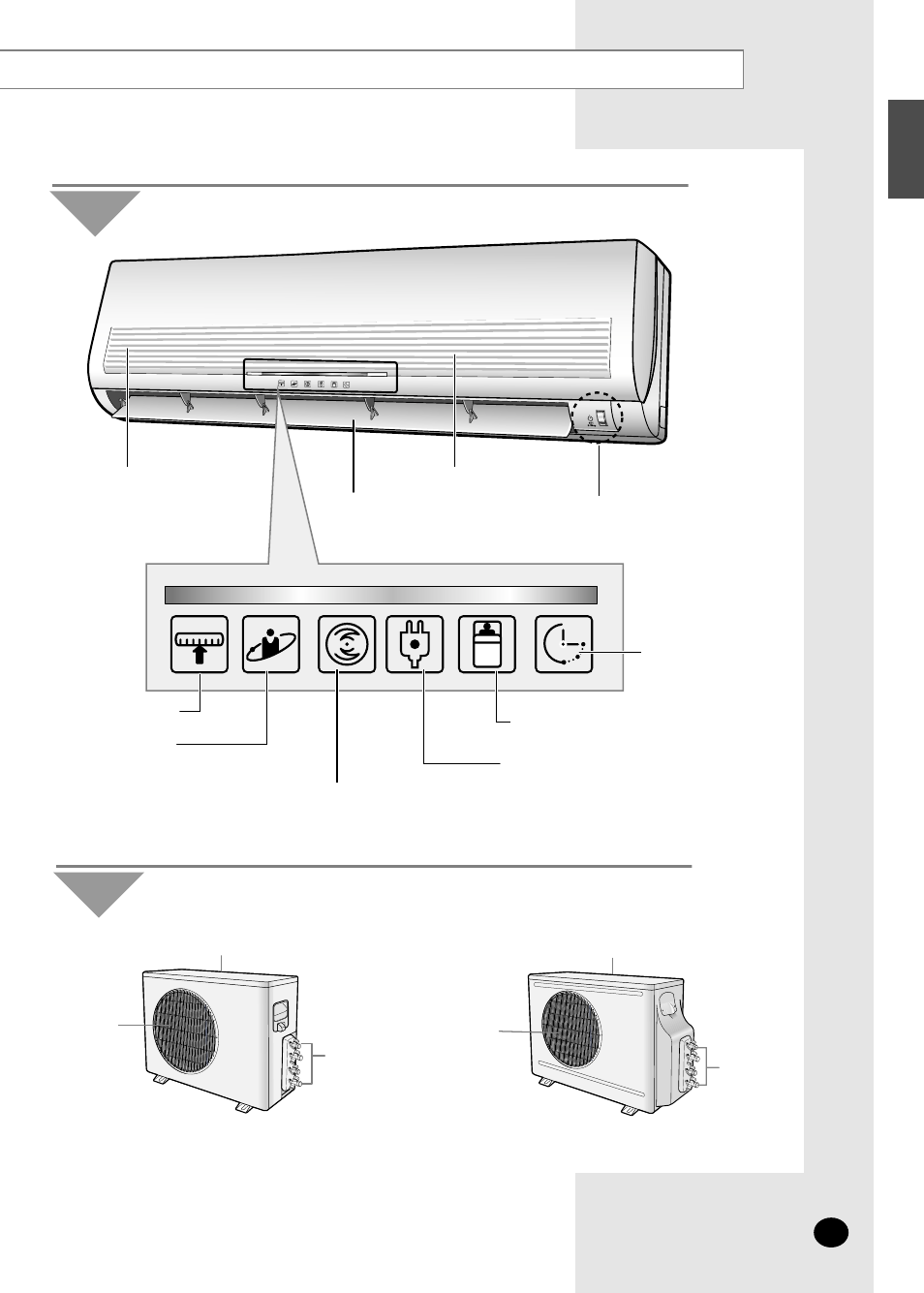 Indoor unit, Outdoor unit | Samsung AM14B1(B2)E07 User Manual | Page 5 / 24