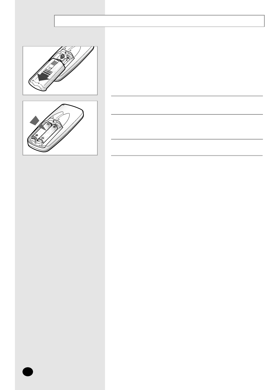 Inserting the remote control batteries | Samsung AM14B1(B2)E07 User Manual | Page 8 / 24