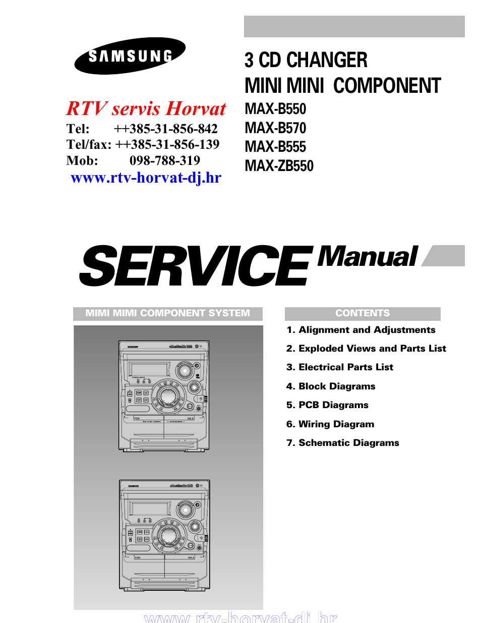 Samsung MAX-B550 User Manual | 32 pages