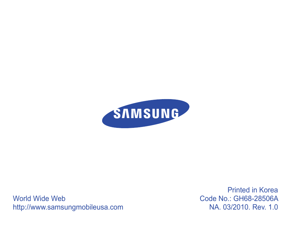 Samsung GH68-28506A User Manual | 42 pages