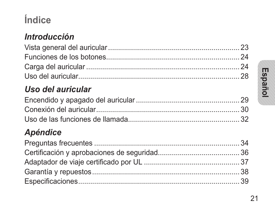 Índice | Samsung GH68-28506A User Manual | Page 24 / 42
