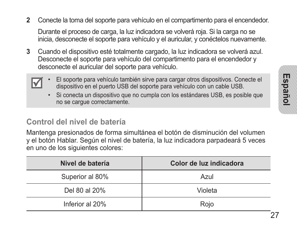 Español | Samsung GH68-28506A User Manual | Page 30 / 42
