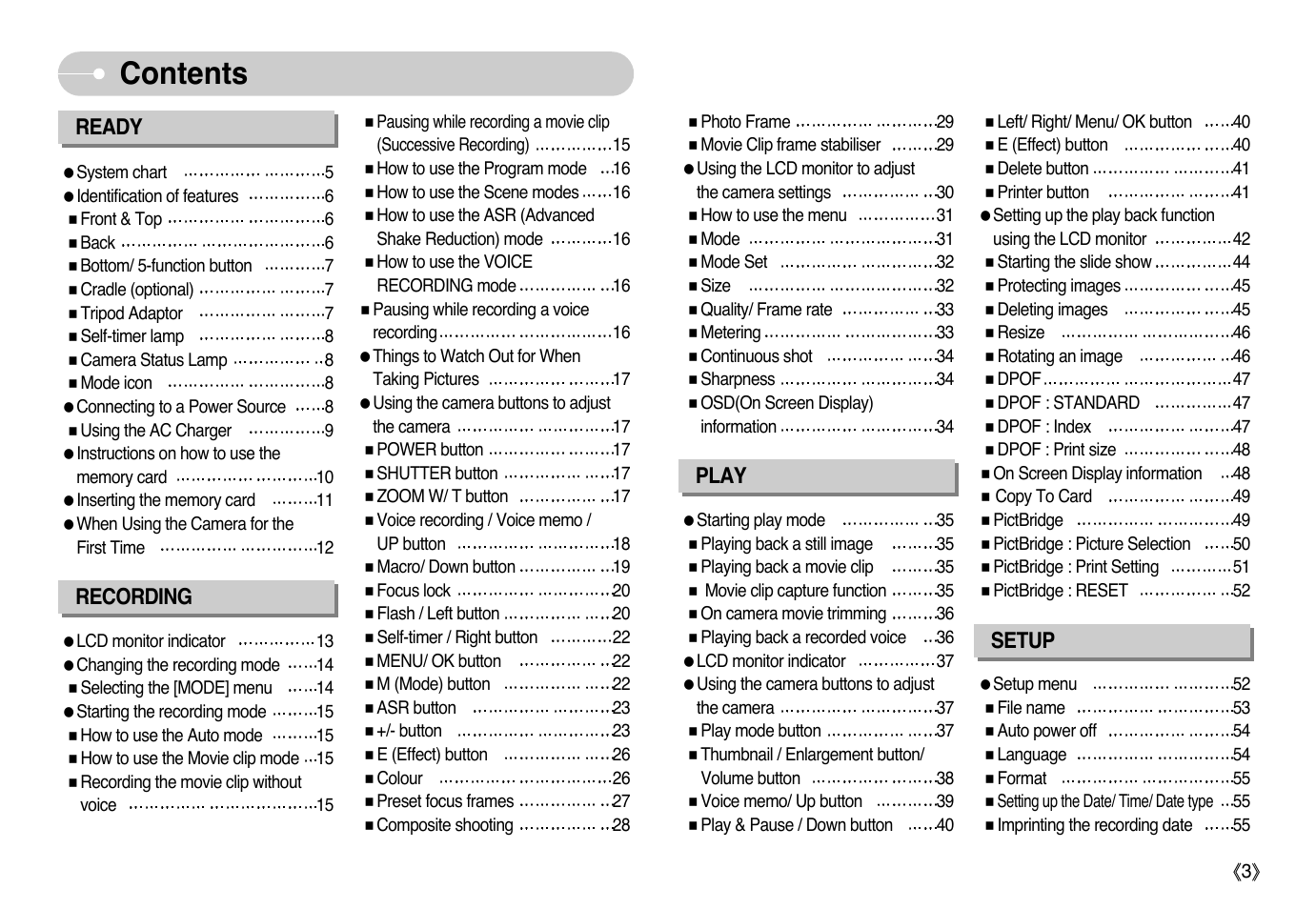 Samsung Digimax i6 User Manual | Page 4 / 90