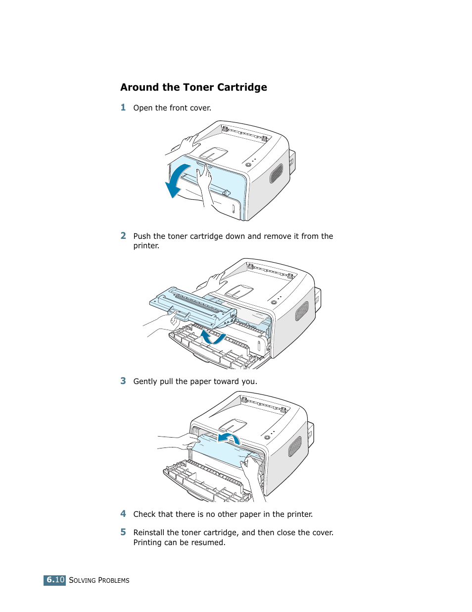 Around the toner cartridge | Samsung ML-1750 User Manual | Page 105 / 156