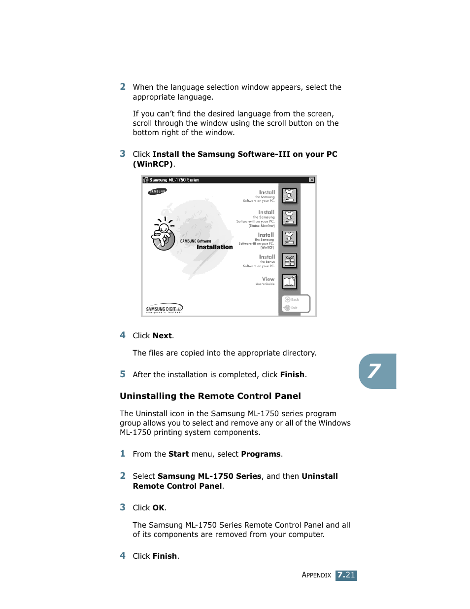 Samsung ML-1750 User Manual | Page 140 / 156