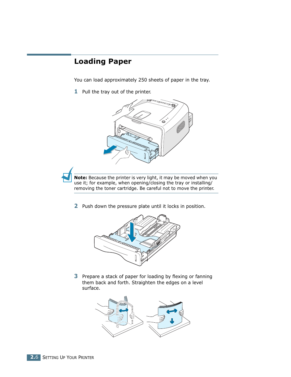 Loading paper | Samsung ML-1750 User Manual | Page 25 / 156