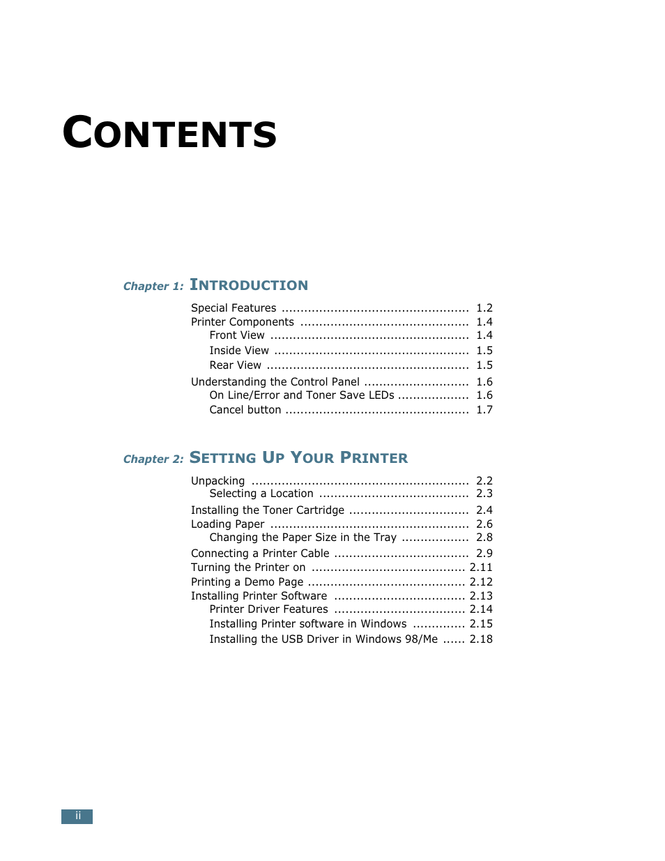 Samsung ML-1750 User Manual | Page 3 / 156