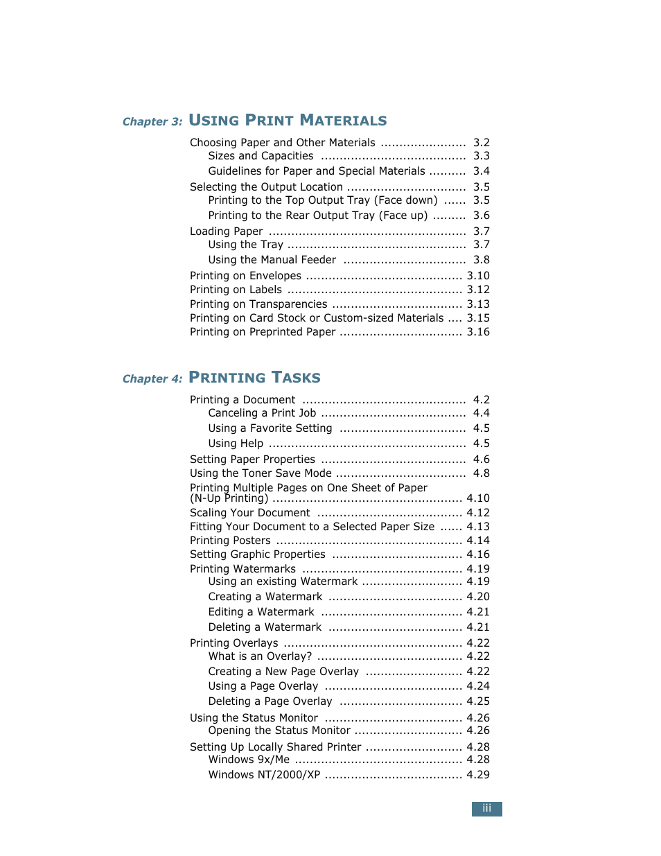 Samsung ML-1750 User Manual | Page 4 / 156