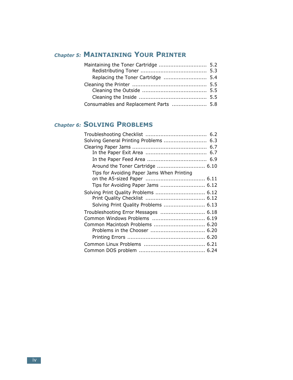 Samsung ML-1750 User Manual | Page 5 / 156