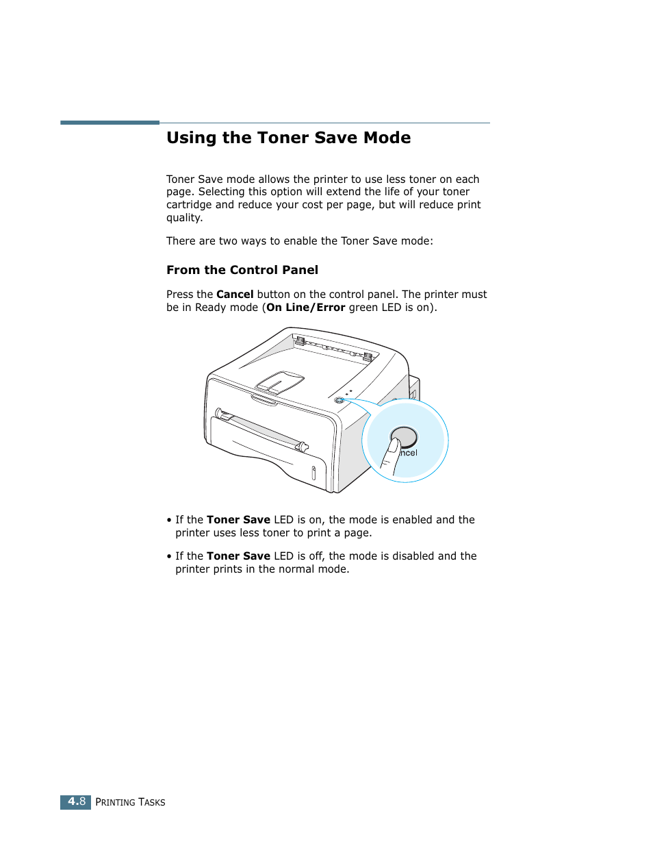 Using the toner save mode | Samsung ML-1750 User Manual | Page 65 / 156