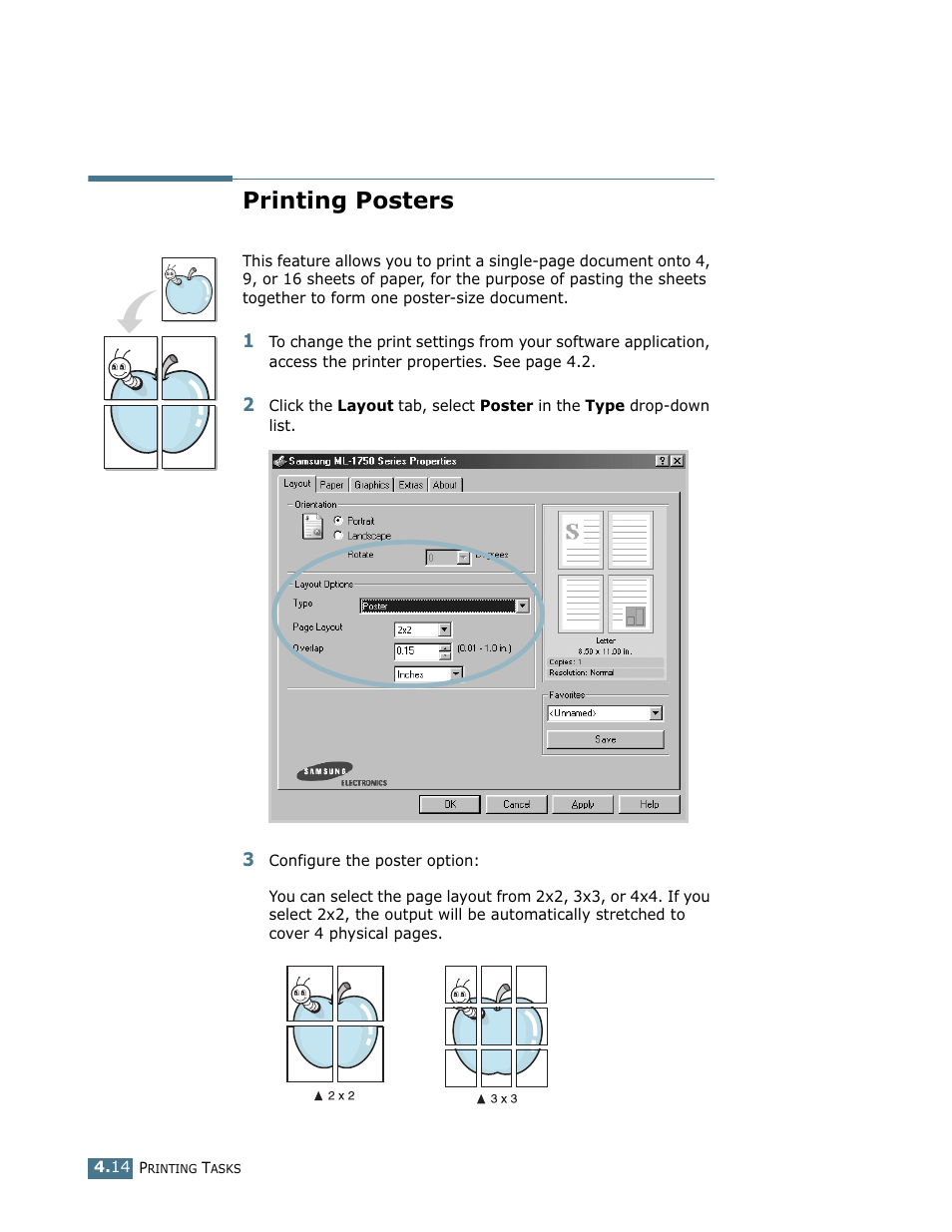 Printing posters | Samsung ML-1750 User Manual | Page 71 / 156