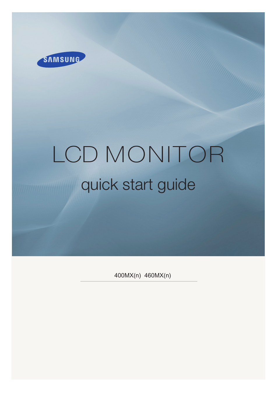 Samsung 400MX User Manual | 21 pages