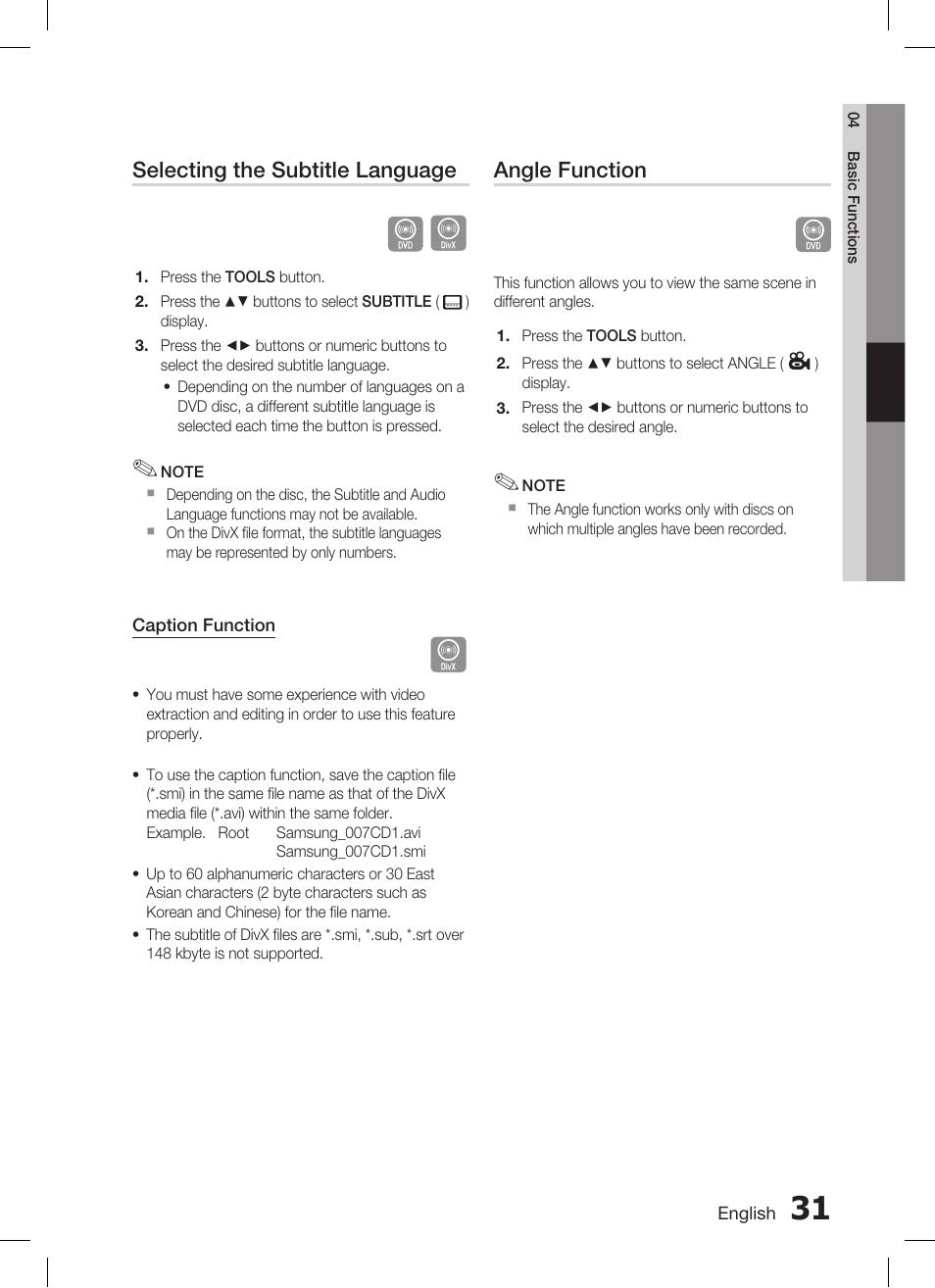 Samsung AH68-02293B User Manual | Page 31 / 39