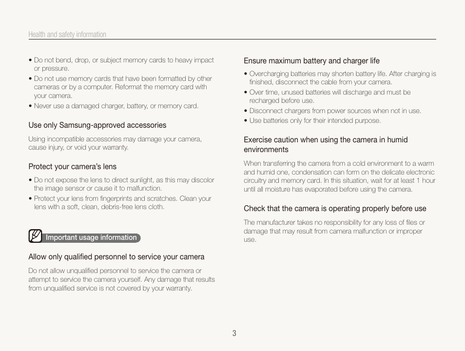 Samsung DualView TL210 User Manual | Page 4 / 108