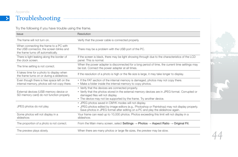 Troubleshooting | Samsung THE COMPLETE NETWORK SOLUTION EMM-E6 User Manual | Page 44 / 52